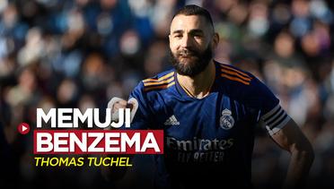 Liga Champions: Pujian Thomas Tuchel untuk Karim Benzema Jelang Laga Chelsea Vs Real Madrid