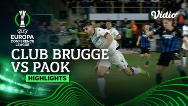 Club Brugge vs PAOK - Highlights | UEFA Europa Conference League 2023/24 - Quarter Final