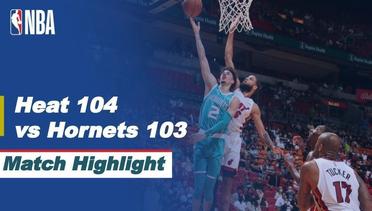 Match Highlight  | Miami Heat 104 vs 103 Charlotte Hornets | NBA Pre-Season 2021/2022