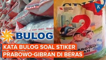 Stiker Prabowo-Gibran Ada di Beras, Bulog: Kita Tak Buat Atribut Apa Pun