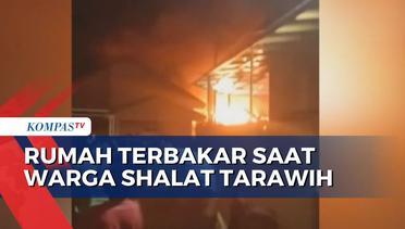 Satu Rumah Panggung di Makassar Terbakar saat Warga Shalat Tarawih