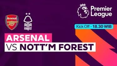 Link Live Streaming Arsenal vs Nottingham Forest di Vidio
