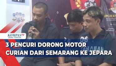 3 Pencuri Dorong Motor Curian dari Semarang ke Jepara