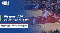 NBA | Cuplikan Hasil Pertandingan Rockets 126 vs Pistons 124