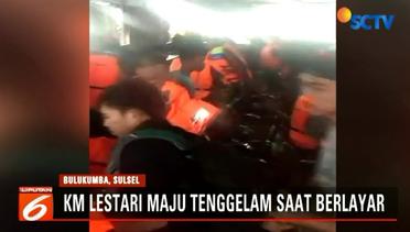 Detik-Detik Tenggelamnya KM Lestari Maju Saat Berlayar di Perairan Selayar - Liputan6 SCTV