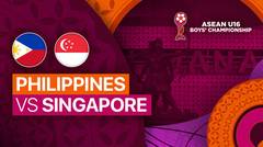 Philippines vs Singapore - Full Match | ASEAN U16 Boys Championships 2024