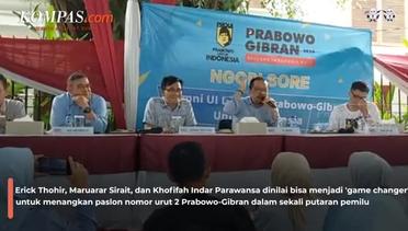 Erick Thohir, Khofifah, dan Maruarar Dinilai Jadi 'Game Changer' bagi Prabowo-Gibran