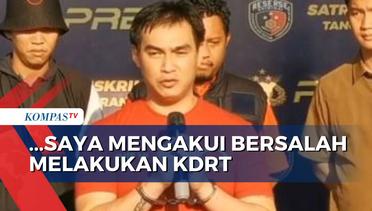 Didepan Polisi dan Wartawan, Suami Tersangka KDRT Istri Hamil di Tangerang Meminta Maaf!