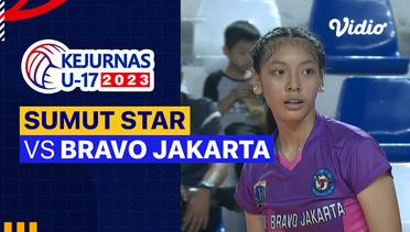 Putri: Sumut Star vs Bravo Jakarta - Full Match | Kejurnas Bola Voli Antarklub U-17 2023