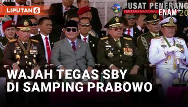 Duduk di Samping Prabowo, SBY Gagah Kenakan Full Seragam