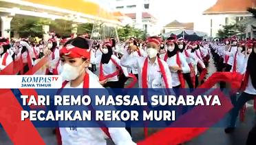 Kemeriahan Tari Remo Massal Surabaya Pecahkan Rekor Muri Indonesia