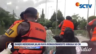 Banjir Rob Kembali Rendam Area Pelabuhan Tanjung Emas