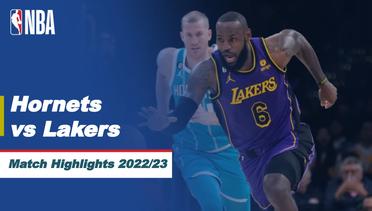 Match Highlights | Charlotte Hornets vs Los Angeles Lakers | NBA Regular Season 2022/23