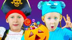 Knock Knock, Trick Or Treat? | Halloween Song | Anuta Kids Channel