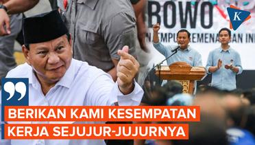 Prabowo Janji Bakal Kerja Sejujur-jujurnya jika Terpilih Jadi Presiden
