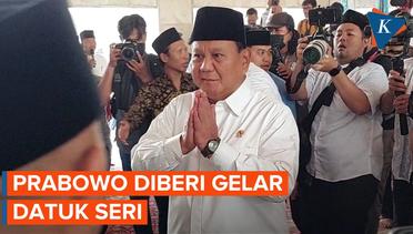 Momen Prabowo Diberi Gelar Datuk Seri oleh Komunitas Melayu