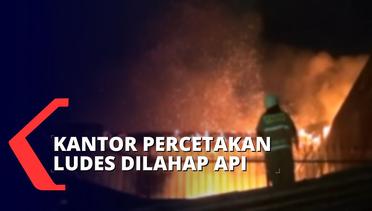 Kebakaran di Pengadegan Jakarta, Percetakan Rumahan Ludes Dilahap Api!