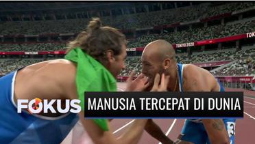 Jadi Manusia Tercepat Sedunia, Sprinter Italia Marcell Jacobs Raih Medali Emas | Fokus