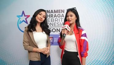 Excited! Debut Natascha Jadi Reporter di TOSI Season 2 - Eksklusif Interview Turnamen Olahraga Selebriti Indonesia Season 2 Bersama No Drop Cat Pelapis Anti Bocor