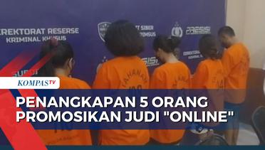 Polisi Tangkap 5 Orang Promosikan Judi Online di Banten