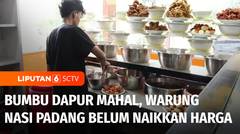 Live Report: Bumbu Dapur Mahal, Pedagang Nasi Padang Belum Menaikkan Harga | Liputan 6