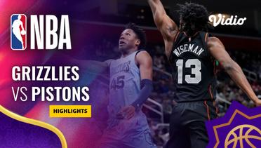 Memphis Grizzlies vs Detroit Pistons - Highlights | NBA Regular Season 2023/24