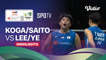 Akira Koga/Taichi Saito (JPN) vs Lee Yang/Ye Hong Wei (TPE) - Highlights | Thomas Cup Chengdu 2024 - Men's Doubles