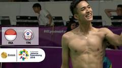 EAAA INDONESIA! Jonatan Christie Sumbang Emas Lewat Badminton Tunggal Putra Kalahkan Chou Tienchen