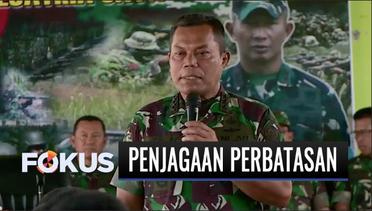 Dialog Kasum TNI dengan Personel TNI yang Berjaga di Perbatasan Motaain-Atambua, NTT