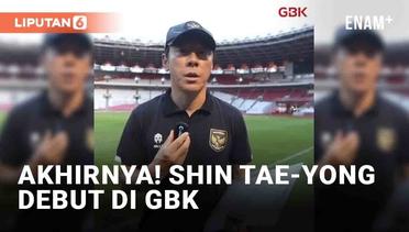 Hampir 3 Tahun Latih Indonesia, Akhirnya Shin Tae-yong Debut di GBK