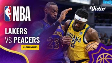 Los Angeles Lakers vs Indiana Peacers- Highlights | NBA Regular Season 2023/24