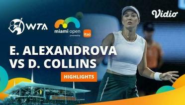 Semifinal: Ekaterina Alexandrova vs Danielle Collins - Highlights | WTA Miami Open 2024