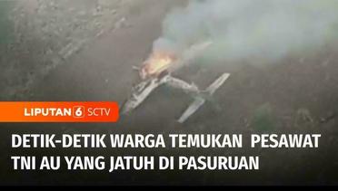 Dua Pesawat TNI AU Berasal dari Lanud Abdul Rachman Saleh Malang Jatuh di Pasuruan | Liputan 6