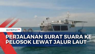 Pengiriman Logistik Pemilu ke Pulau Tunda Banten Dikawal Kapal Ditpolairud dan Personel TNI