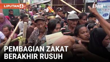 Pembagian Zakat di Makassar Berakhir Ricuh