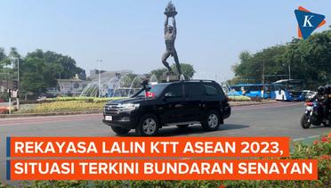 Rekayasa Lalin KTT ASEAN 2023, Area Bundaran Senayan Dipadati Kendaraan