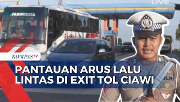 Arus Lalu Lintas dari Exit Tol Ciawi Terpantau Ramai Lancar!