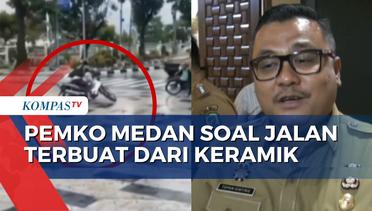 Viral Pemotor Jatuh, Pemkot Medan Bantah Jalan Sudirman Terbuat dari Keramik