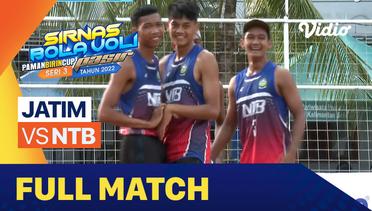 Full Match | Final - Putra (4x4): Jatim vs NTB | Sirkuit Voli Pantai Nasional Seri III 2022