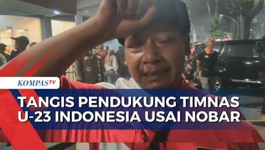 Timnas Indonesia Dikalahkan Irak, Pendukung di Jatim Menangis Ungkapkan Kekecewaan