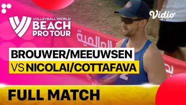 Full Match | Round of 12: Brouwer/Meeuwsen (NED) vs Nicolai/Cottafava (ITA) | Beach Pro Tour Elite 16 Doha, Qatar 2023