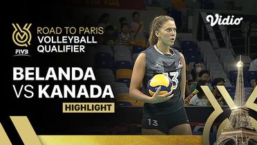 Match Highlights | Belanda vs Kanada | Women's FIVB Road to Paris Volleyball Qualifier