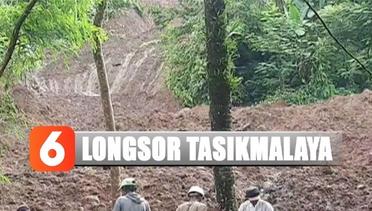 Tebing Desa di Tasikmalaya Longsor
