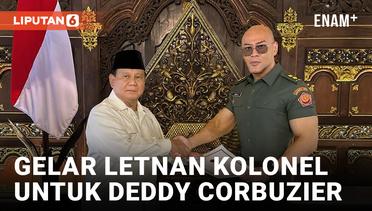 Deddy Corbuzier Terima Pangkat Letnan Kolonel dari Prabowo Subianto