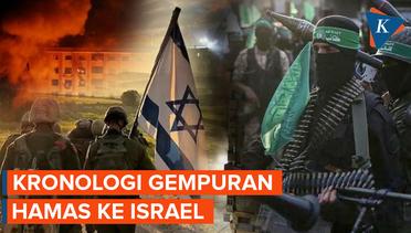 Peta Gempuran Hamas dan Serangan Balik Israel
