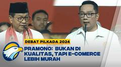 Jurus Para Cagub Atasi Pembangunan Ekonomi Digital dan UMKM - [Debat Pilkada 2024]