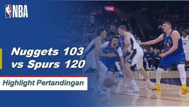 NBA I Cuplikan Pertandingan : Spurs 120 vs Nuggets 103