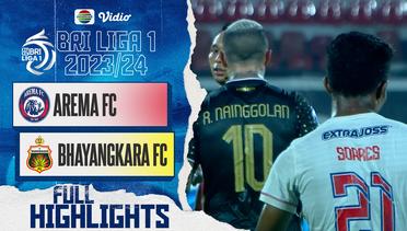 Arema FC VS Bhayangkara Presisi Indonesia FC - Full Highlight | BRI Liga 1 2023/2024