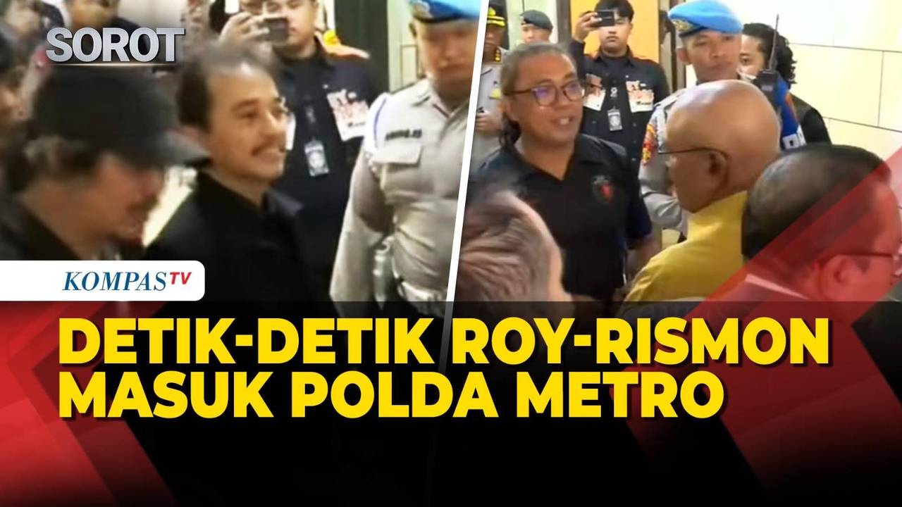 Detik-Detik Roy-Rismon Masuk Polda Metro Diperiksa Jadi Tersangka ...