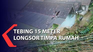 Tebing 15 Meter Longsor Timpa Rumah di Kulonprogo